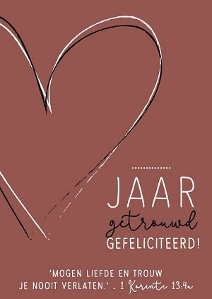 .. jaar getrouwd gefeliciteerd! - kaart