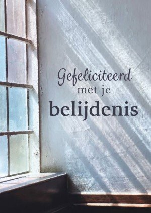 Gefeliciteerd met je belijdenis - wenskaart 