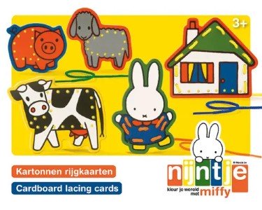 Kartonnen rijgkaarten - Nijntje