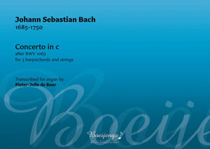 Concerto in C after BWV 1063 - Notenschrift